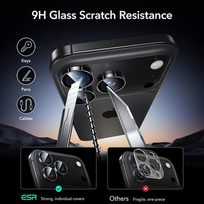 ESR Armorite Camera Protector for iPhone 14 Pro / Pro Max / 15 Pro / Pro Max / 16 Pro / Pro Max / 17 Pro / Pro Max - Black