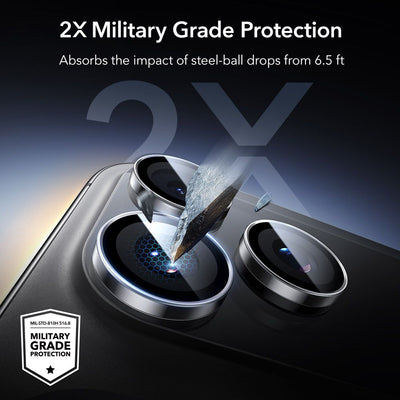 ESR Armorite Camera Protector for iPhone 14 Pro / Pro Max / 15 Pro / Pro Max / 16 Pro / Pro Max / 17 Pro / Pro Max - Clear