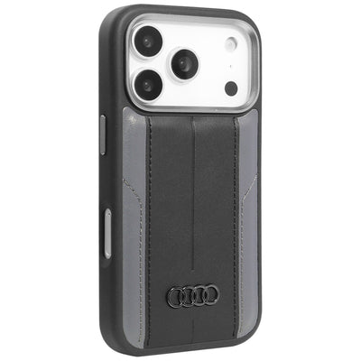 Audi A6 Synthetic Leather MagSafe Case for iPhone 17 Pro - Black