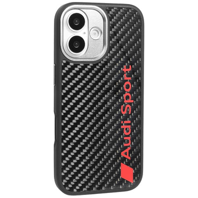 Audi R8 Carbon Fiber MagSafe Case for iPhone 17 - Black