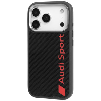 Audi R8 Carbon Fiber MagSafe Case for iPhone 17 Pro - Black