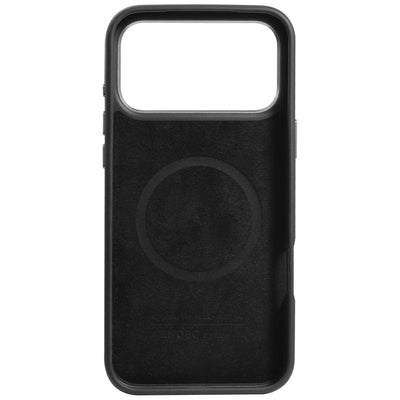 Audi R8 Genuine Leather MagSafe Case for iPhone 17 Pro Max - Black and Red