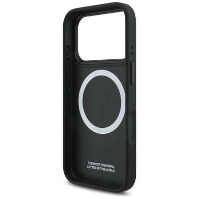 BMW M Tricolor Metal Logo MagSafe Case for iPhone 17 Pro - Gray