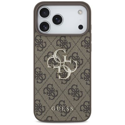 Guess 4G Big Logo Case for iPhone 17 Pro Max - Brown
