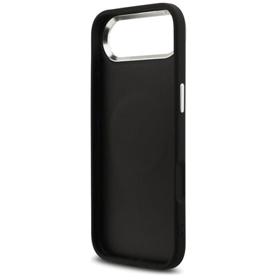 Guess Glitter Triangle Logo MagSafe Case for iPhone 17 Air - Black