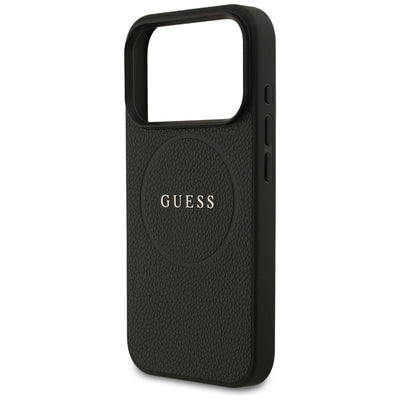 Guess Grained Ring MagSafe case for iPhone 17 Pro - black