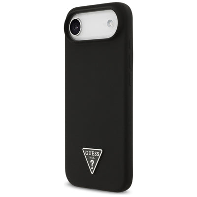 Guess Silicone Triangle Logo MagSafe Case for iPhone 17 Air - Black
