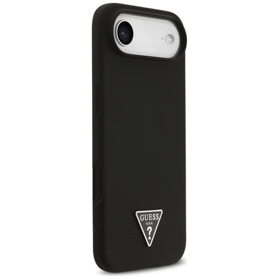 Guess Silicone Triangle Logo MagSafe Case for iPhone 17 Air - Black