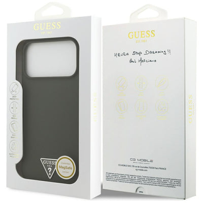 Guess Silicone Triangle Logo MagSafe Case for iPhone 17 Pro Max - Green