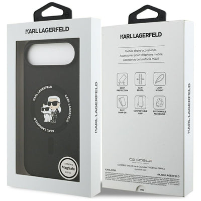 Karl Lagerfeld Silicone Karl&Choupette Ring MagSafe Case for iPhone 17 Air - Black
