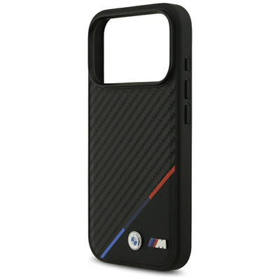BMW M Carbon Tricolor Line MagSafe Case for iPhone 17 Pro - Black