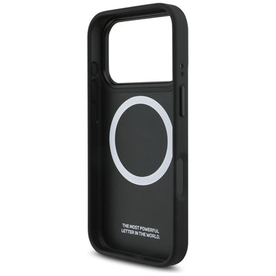 BMW M Perforated Stripe Logo MagSafe Case for iPhone 17 Pro - Navy Blue