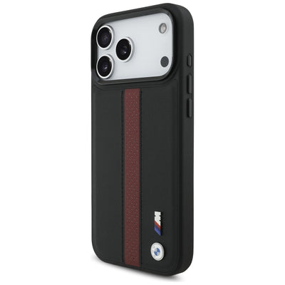 BMW M Perforated Stripe Logo MagSafe Case for iPhone 17 Pro Max - Red