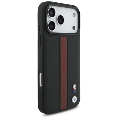 BMW M Perforated Stripe Logo MagSafe Case for iPhone 17 Pro Max - Red