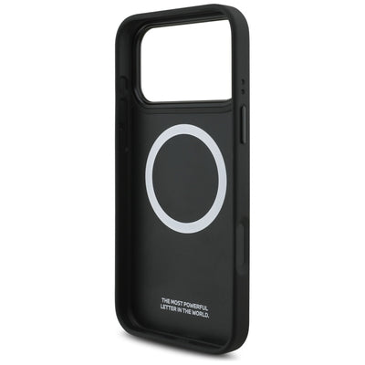 BMW M Perforated Stripe Logo MagSafe Case for iPhone 17 Pro Max - Gray