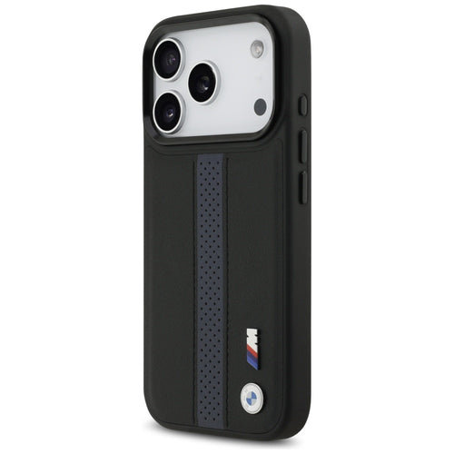BMW M Perforated Stripe Logo MagSafe Case for iPhone 17 Pro - Blue