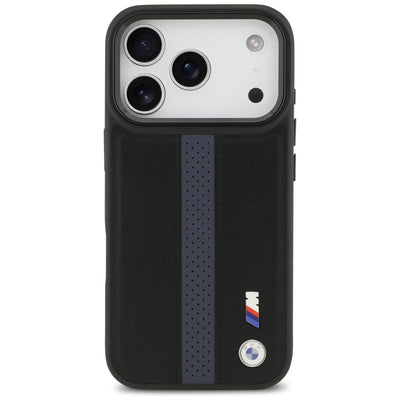 BMW M Perforated Stripe Logo MagSafe Case for iPhone 17 Pro - Blue