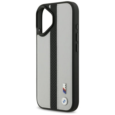 BMW M Perforated Stripe Logo MagSafe Case for iPhone 17 - Gray