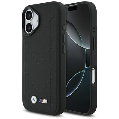 BMW M Quilted Logo MagSafe iPhone 17 Case - Black