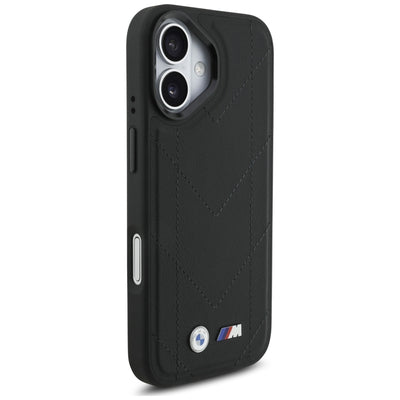 BMW M Quilted Logo MagSafe iPhone 17 Case - Black