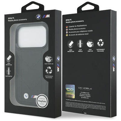 BMW M Quilted Logo MagSafe Case for iPhone 17 Pro - Black