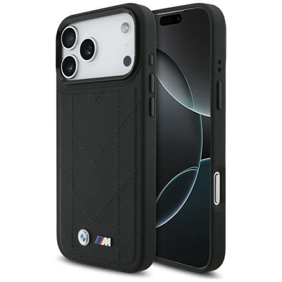BMW M Quilted Logo MagSafe Case for iPhone 17 Pro Max - Black