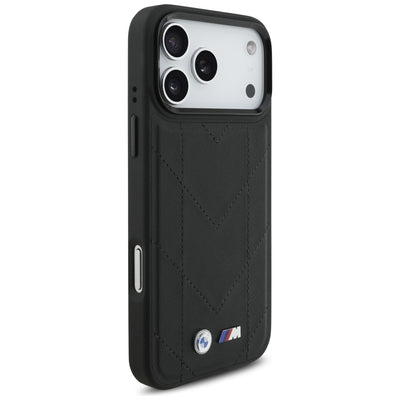 BMW M Quilted Logo MagSafe Case for iPhone 17 Pro Max - Black