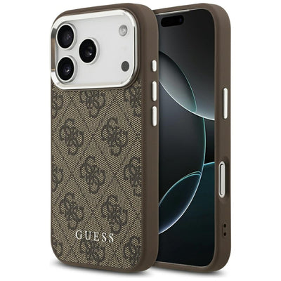 Guess 4G Classic Logo MagSafe Case for iPhone 17 Pro Max - Brown
