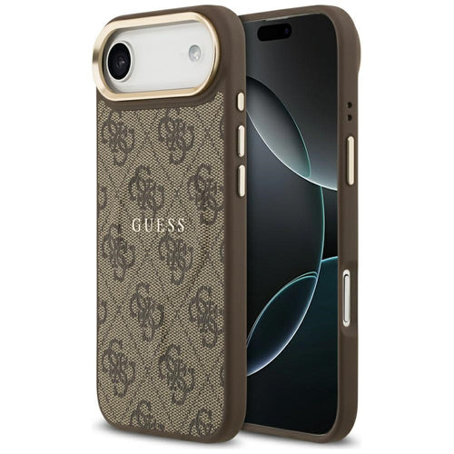 Guess 4G PU Classic Logo MagSafe Case for iPhone 17 Air - Brown