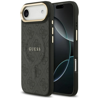 Guess 4G PU Classic Logo MagSafe case for iPhone 17 Air - black