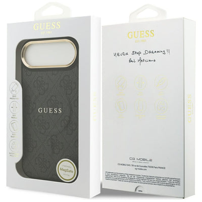 Guess 4G PU Classic Logo MagSafe case for iPhone 17 Air - black