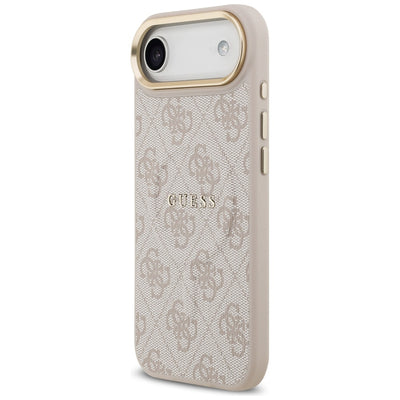Guess 4G PU Classic Logo MagSafe Case for iPhone 17 Air - Pink