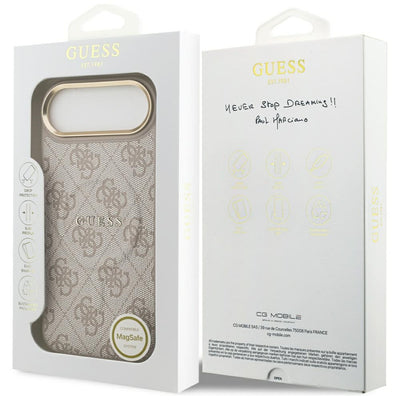 Guess 4G PU Classic Logo MagSafe Case for iPhone 17 Air - Pink