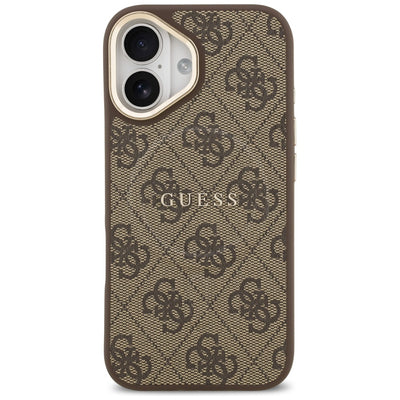 Guess 4G PU Classic Logo MagSafe Case for iPhone 17 - Brown