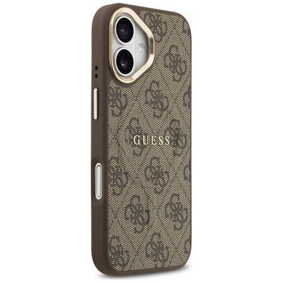 Guess 4G PU Classic Logo MagSafe Case for iPhone 17 - Brown