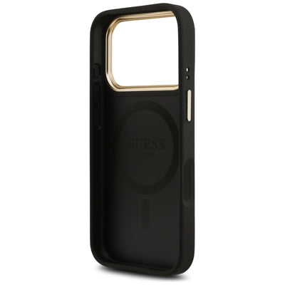 Guess 4G PU Classic Logo MagSafe case for iPhone 17 Pro - black