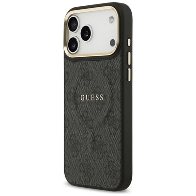Guess 4G PU Classic Logo MagSafe case for iPhone 17 Pro Max - black
