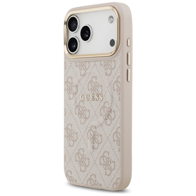 Guess 4G PU Classic Logo MagSafe Case for iPhone 17 Pro Max - Pink