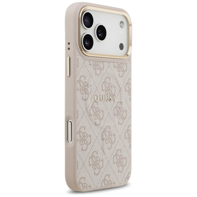 Guess 4G PU Classic Logo MagSafe Case for iPhone 17 Pro Max - Pink