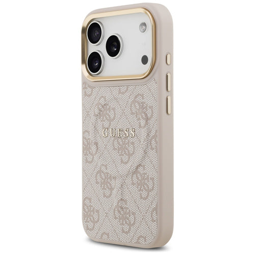 Guess 4G PU Classic Logo MagSafe Case for iPhone 17 Pro - Pink