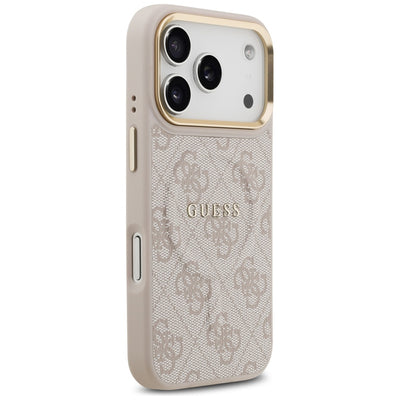 Guess 4G PU Classic Logo MagSafe Case for iPhone 17 Pro - Pink