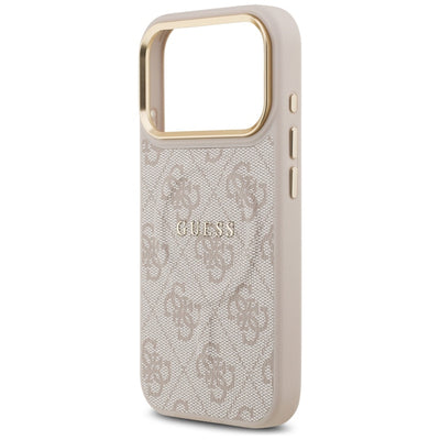 Guess 4G PU Classic Logo MagSafe Case for iPhone 17 Pro - Pink