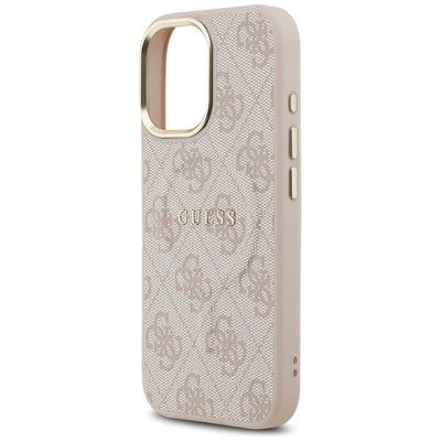 Guess 4G PU Classic Logo MagSafe Case for iPhone 17 - Pink