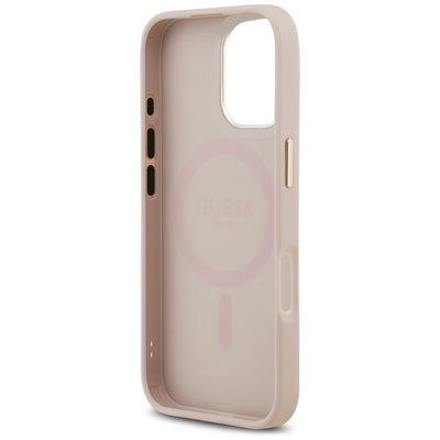 Guess 4G PU Classic Logo MagSafe Case for iPhone 17 - Pink