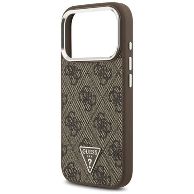 Guess 4G Triangle Logo MagSafe case for iPhone 17 Pro - brown