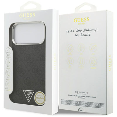 Guess 4G Triangle Logo MagSafe case for iPhone 17 Pro Max - black