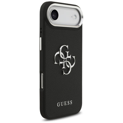 Guess Grained Big 4G Classic Logo case for iPhone 17 Air - black