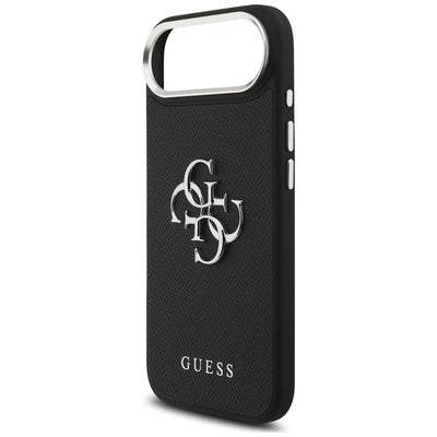 Guess Grained Big 4G Classic Logo case for iPhone 17 Air - black