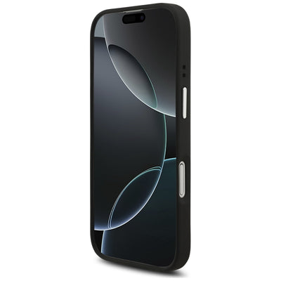 Guess Grained Big 4G Classic Logo case for iPhone 17 - black