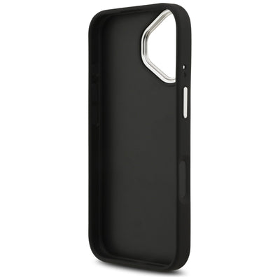 Guess Grained Big 4G Classic Logo case for iPhone 17 - black
